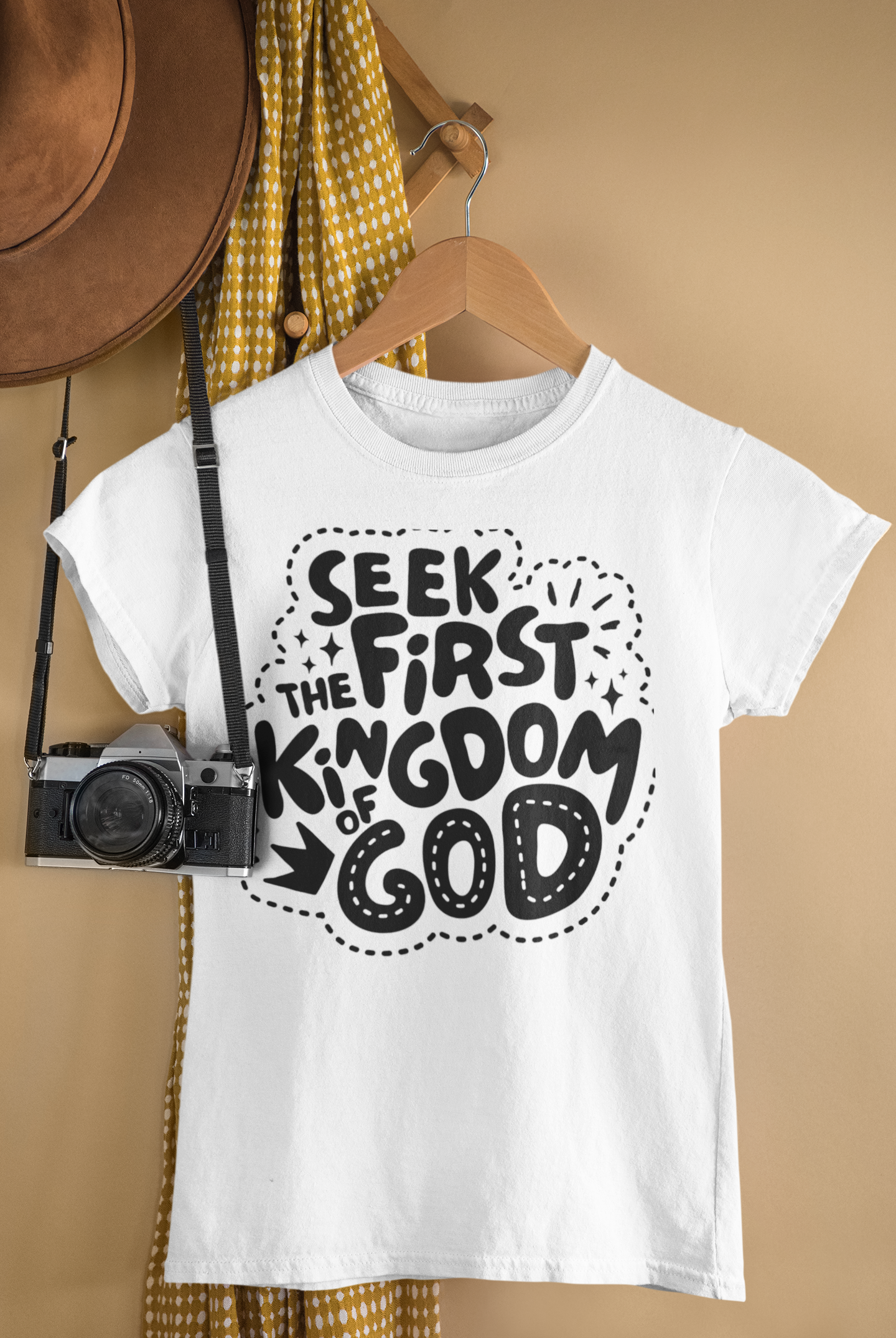 Short Sleeve Seek The First Kingdom of God White T-shirt